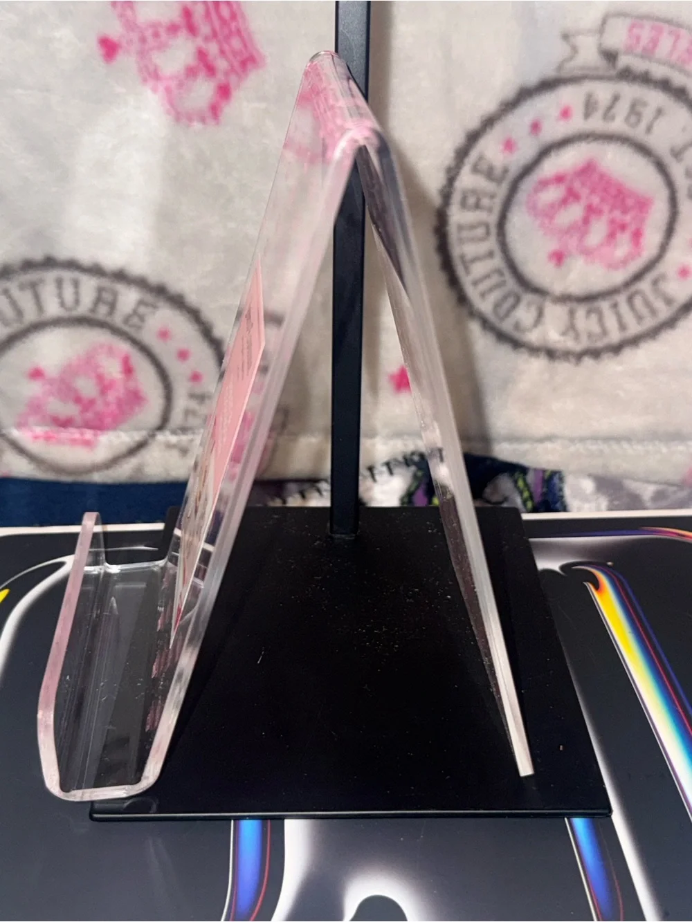 Juicy Couture Home Pink Crown Tablet & Cookbook Holder Acrylic Recipe Stand